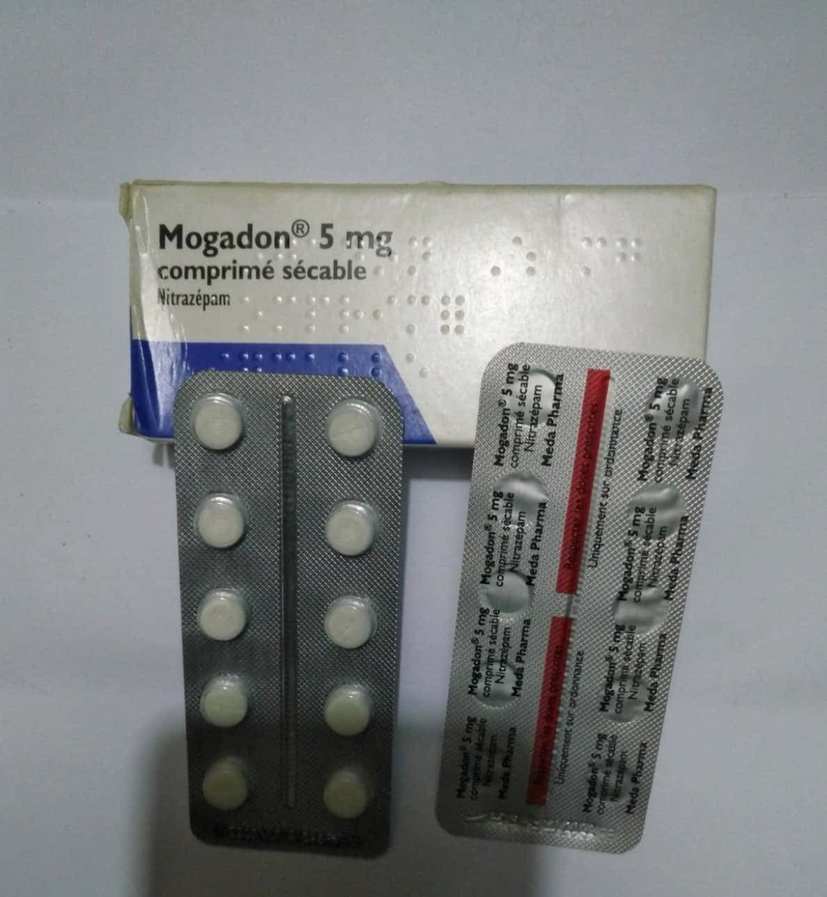 MOGADON 5MG (Nitrazepam) packaging and bottle