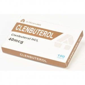 CLENBUTEROL HCL 100TABS 40MCG 1TAB - A-TECH 40MCG product image