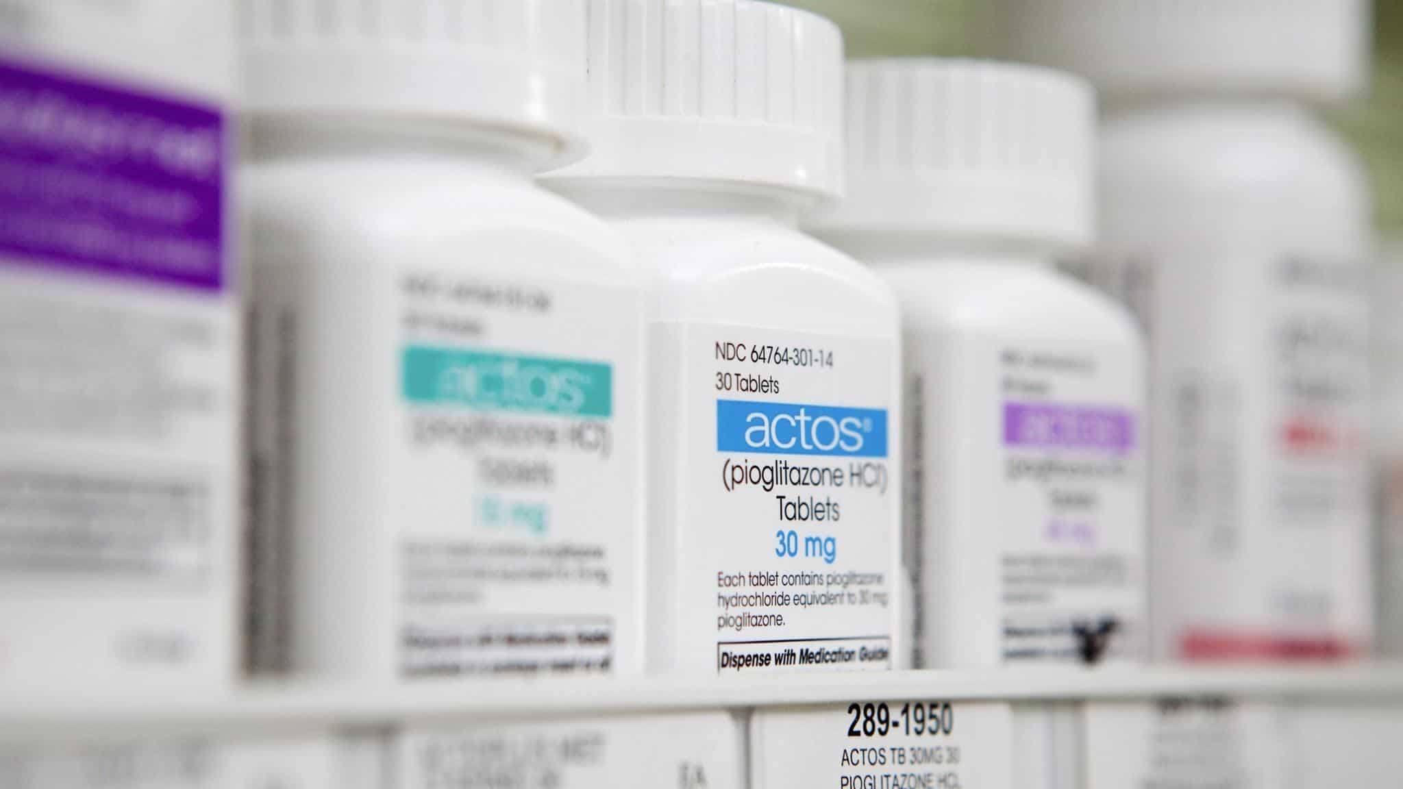 Actos ( Pioglitazone ) 30 Mg packaging and bottle