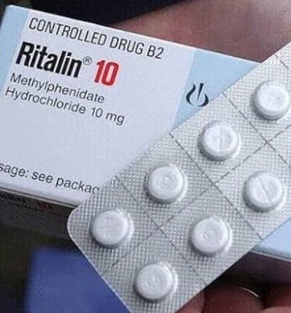 RITALIN 10MG (Methylphenidate) packaging and bottle