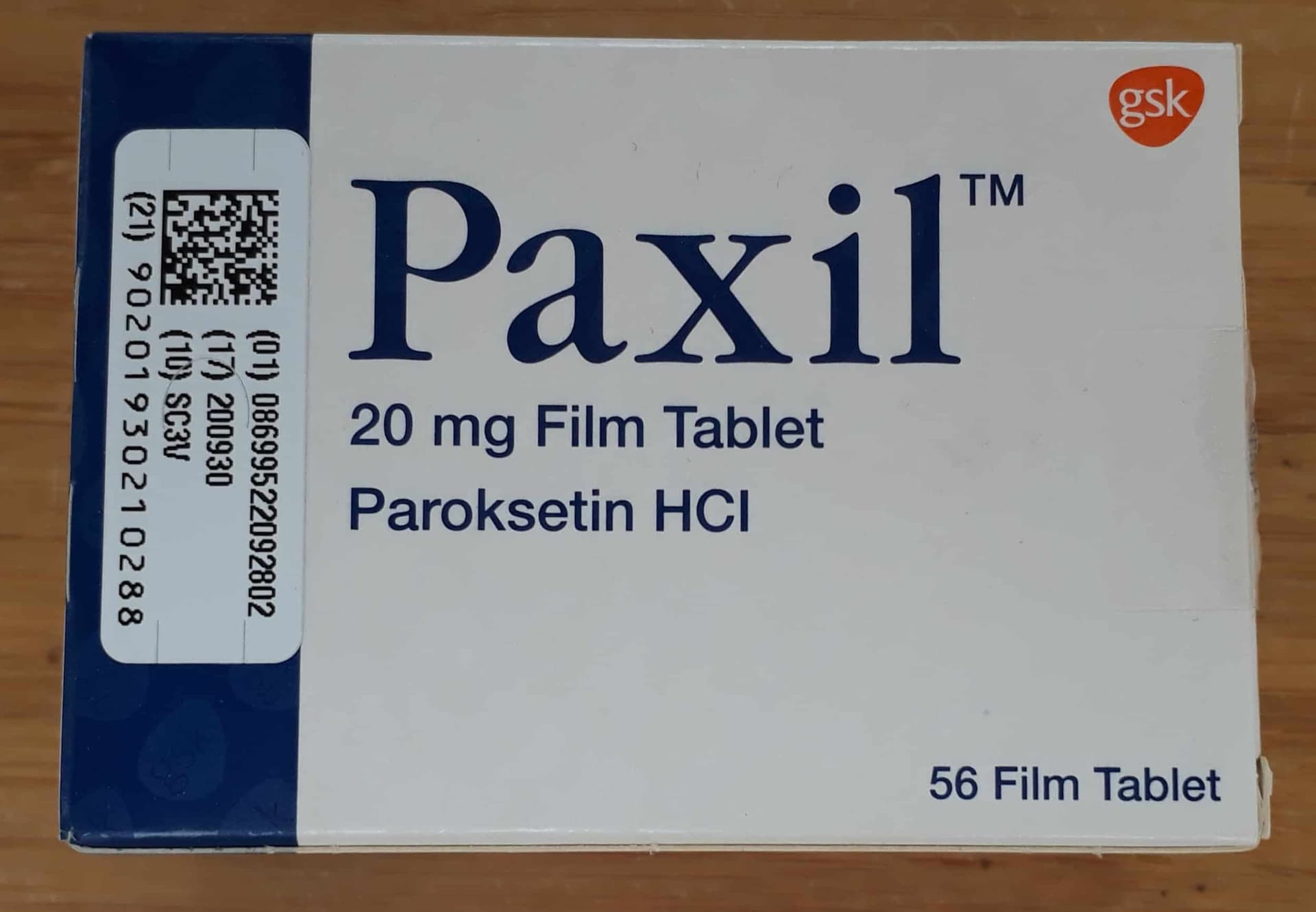  Paroxetine  20 Mg