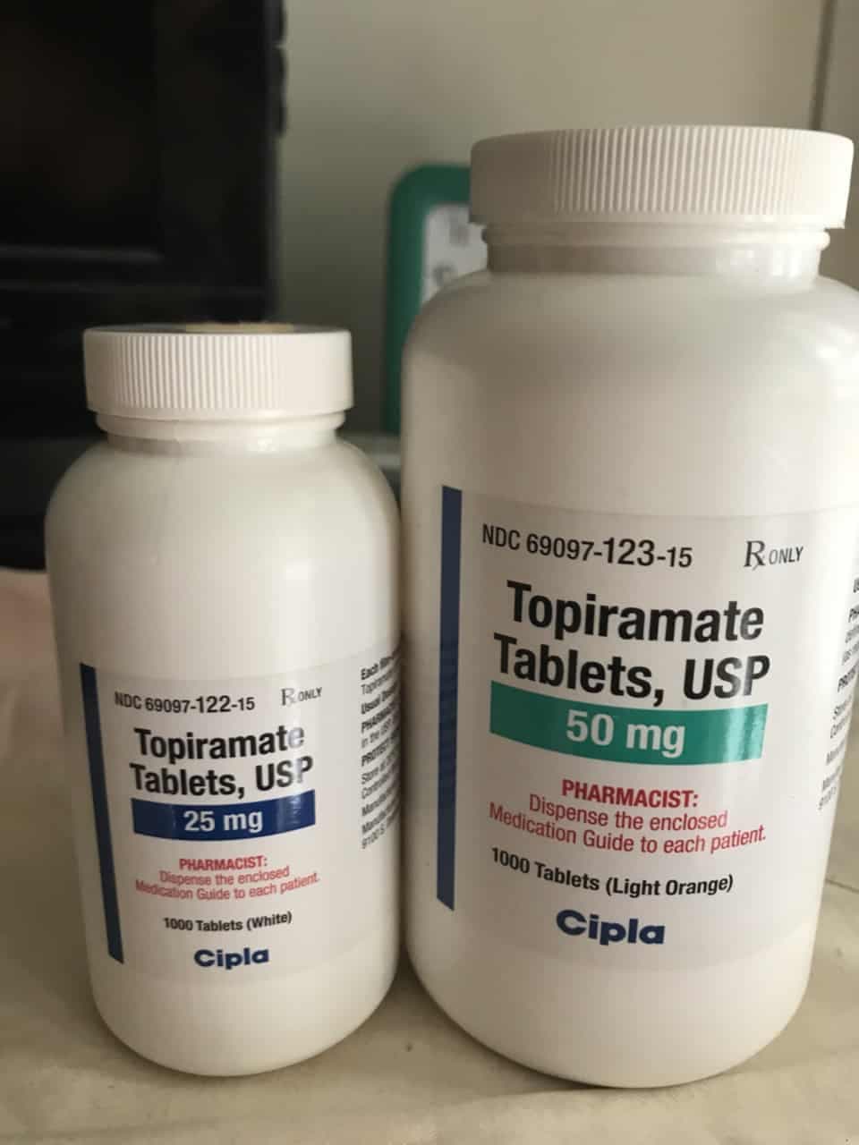 TOPIRAMATE 25MG (Topamax) front view