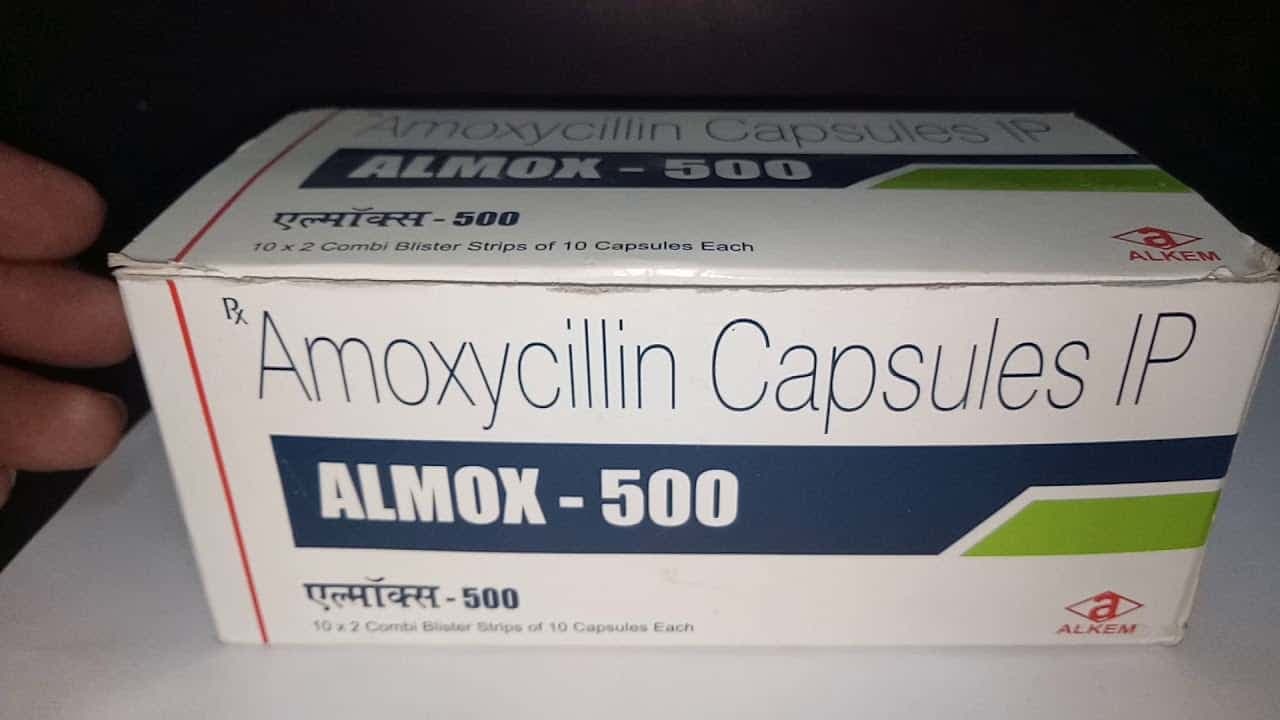 Ampicillin ( Penicillin ) 250 Mg 500 Mg Capsules packaging and bottle