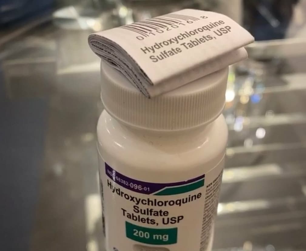 Hydroxychloroquine Sulfate (Plaquenil) 200 mg front view