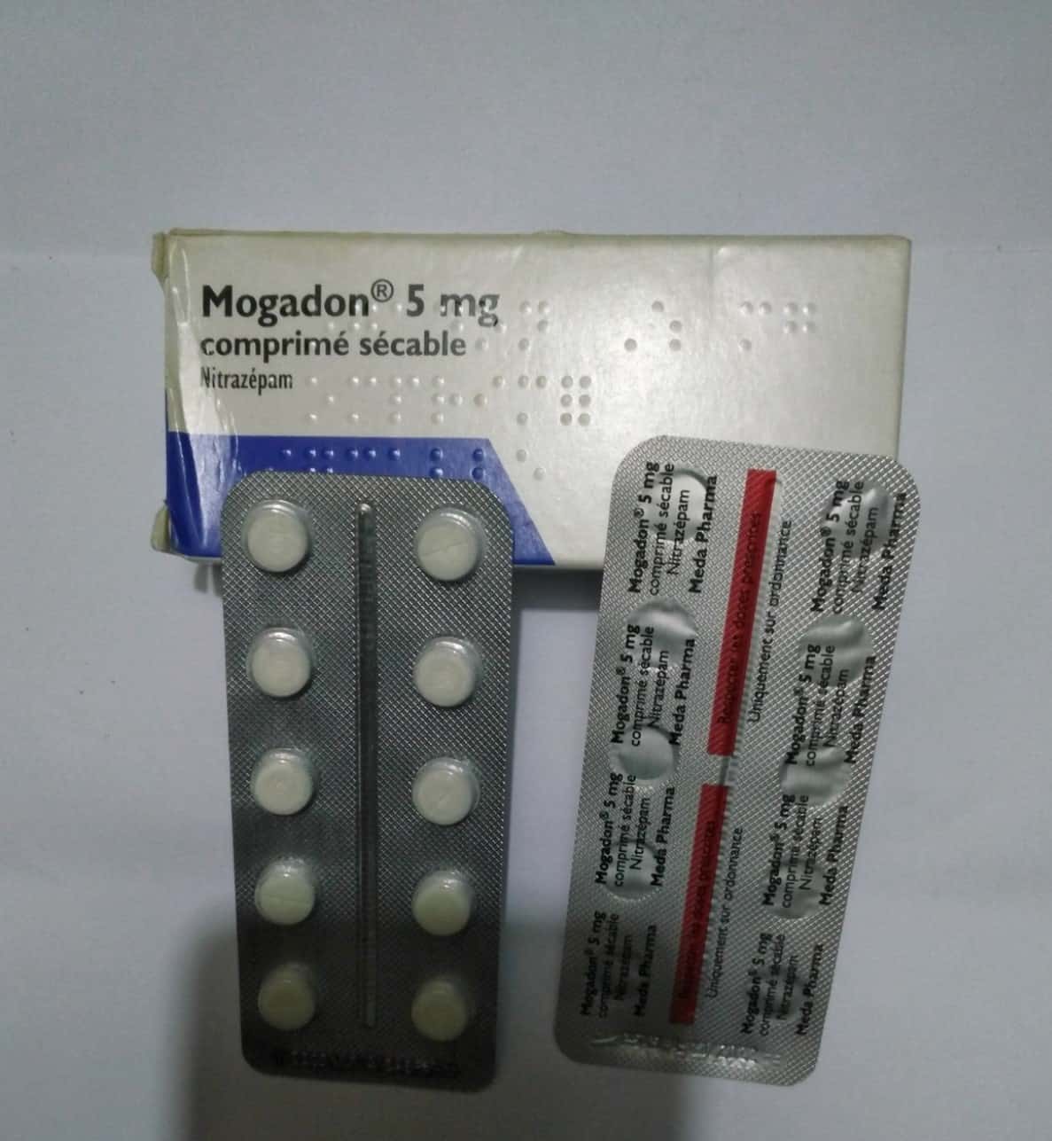 MOGADON 5MG (Nitrazepam) packaging and bottle