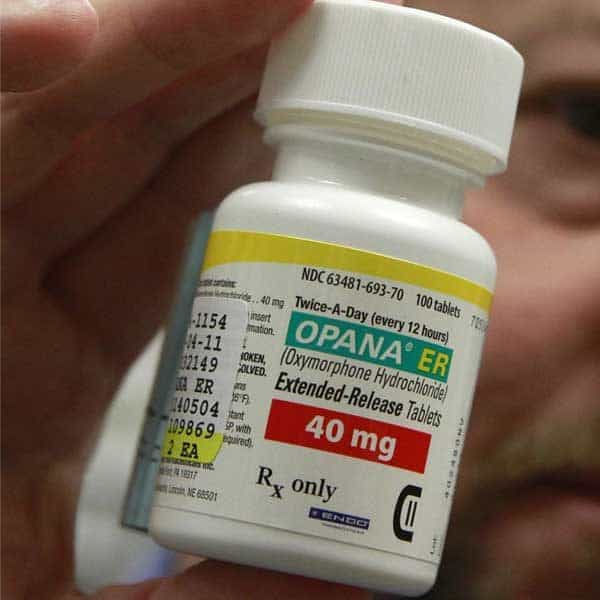 Opana ( Oxymorphone ) 20 Mg 30 Mg 40 Mg packaging and bottle